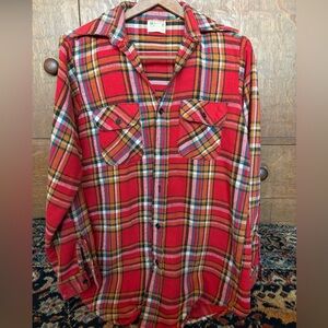 Vintage 5 Brother Never Press Cotton Mens Button Down Shirt XL